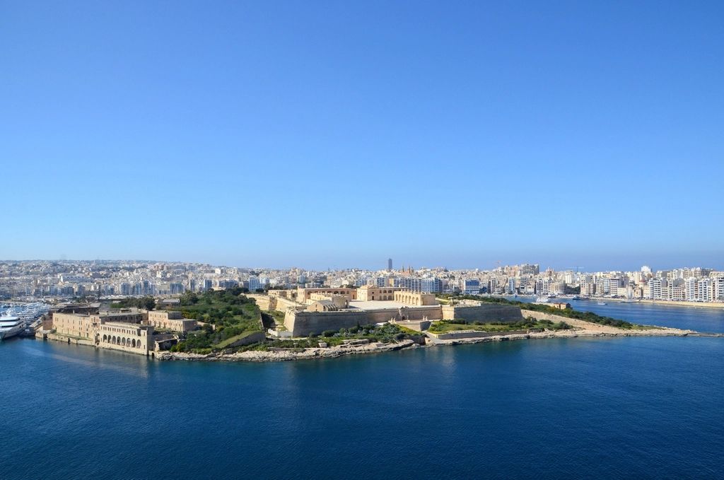 Vista de Sliema y la costa de Malta