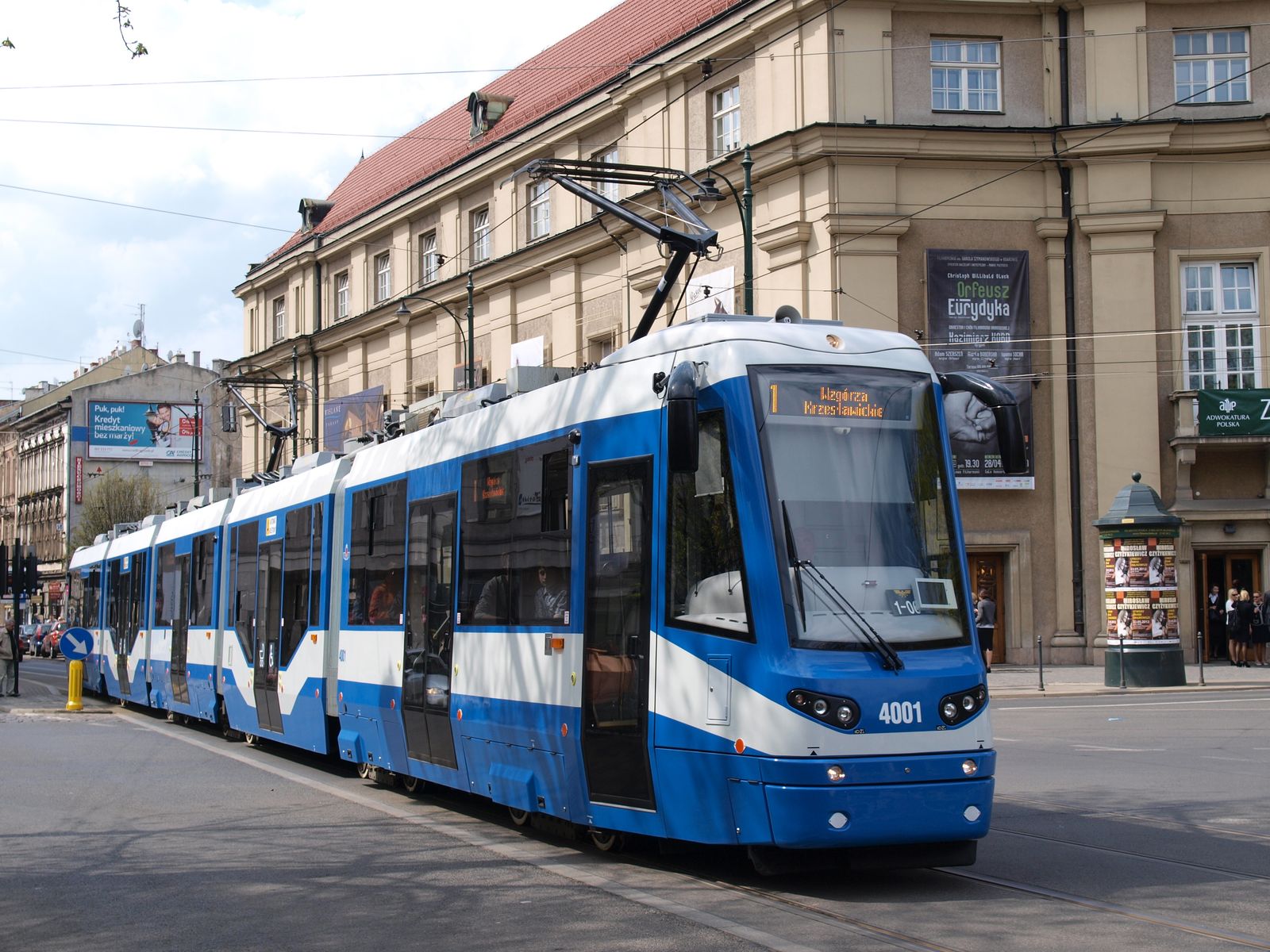 Tranvía en Cracovia